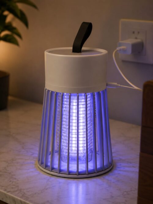 ManiaKart USB Rechargeable Mosquito Killer Lamp | Electric Bug Zapper for Home