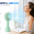 Mini Portable Rechargeable Hand Fan - USB, 3 Speed, Desktop Stand, Long Battery