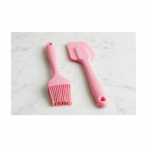Silicone Cooking Brush & Spatula Set | Heat Resistant Kitchen Utensils | Non-Stick Friendly Oil Basting Brush & Flexible Spatula | Baking, Cooking & BBQ Accessories