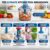 Manual 6 Blade Push Chopper | Multi-Purpose Vegetable & Food Chopper | Easy Push Hand Chopper with Sharp Stainless Steel Blades | Onion, Tomato, Carrot, Capsicum, Cabbage, Garlic & Ginger Chopper