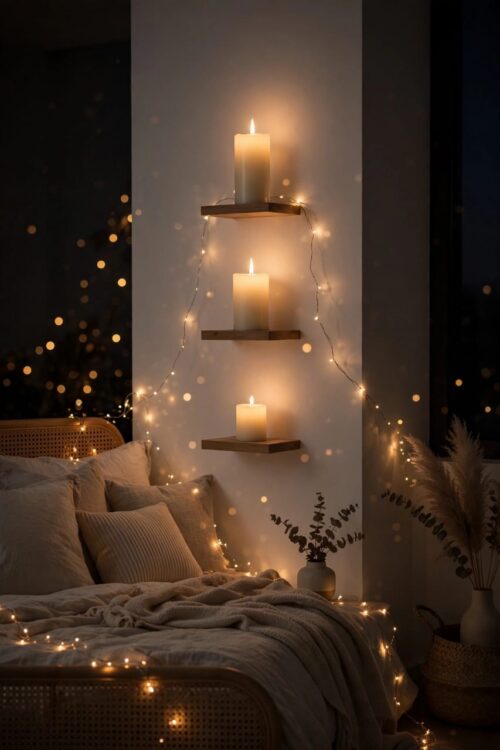 TheManiaKart Premium Festive Combo - Pack of 6 Smokeless LED Pillar Candles + 2 FREE Water Sensor Diyas | Festive Home & Puja Ghar Decoration Lights