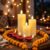 Premium 3 Pcs LED Candle Lights Combo Pack (With 4 Pcs Water Sensor Diyas FREE)