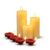 Premium 3 Pcs LED Candle Lights Combo Pack (With 4 Pcs Water Sensor Diyas FREE)